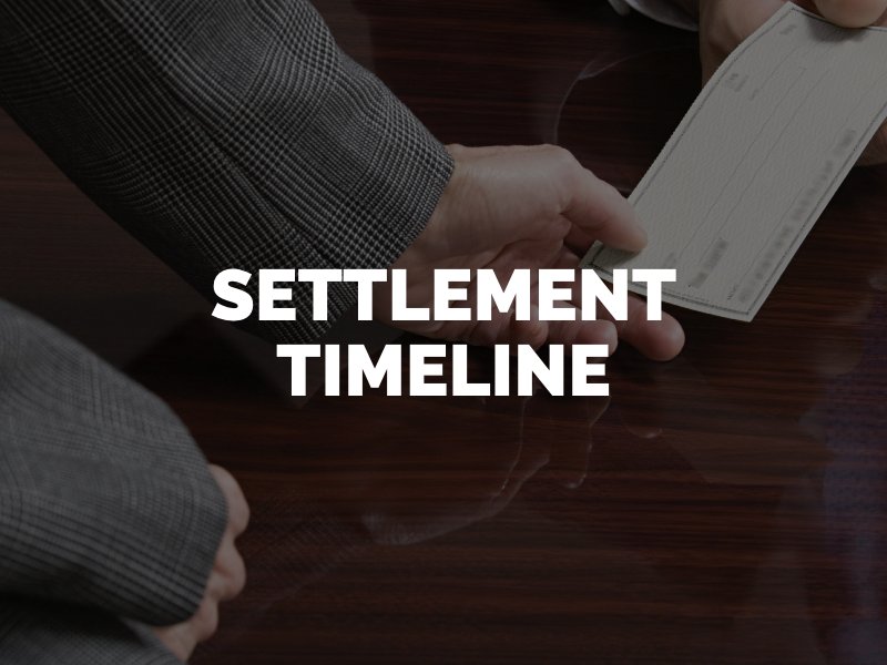 timeline to get a settlement check after a car accident