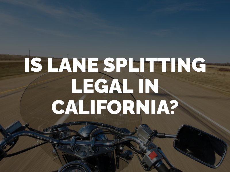 Is Lane Splitting Legal in California
