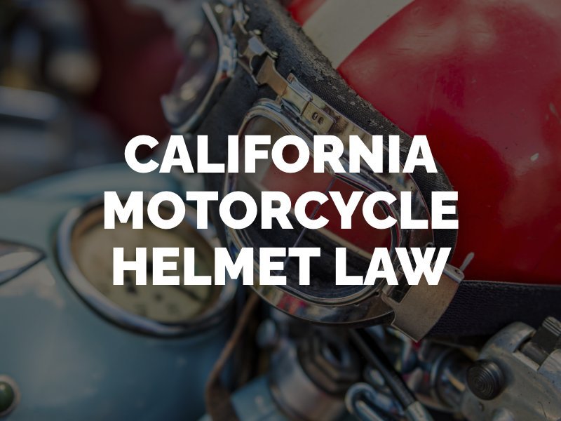 California Motorcycle Helmet Law