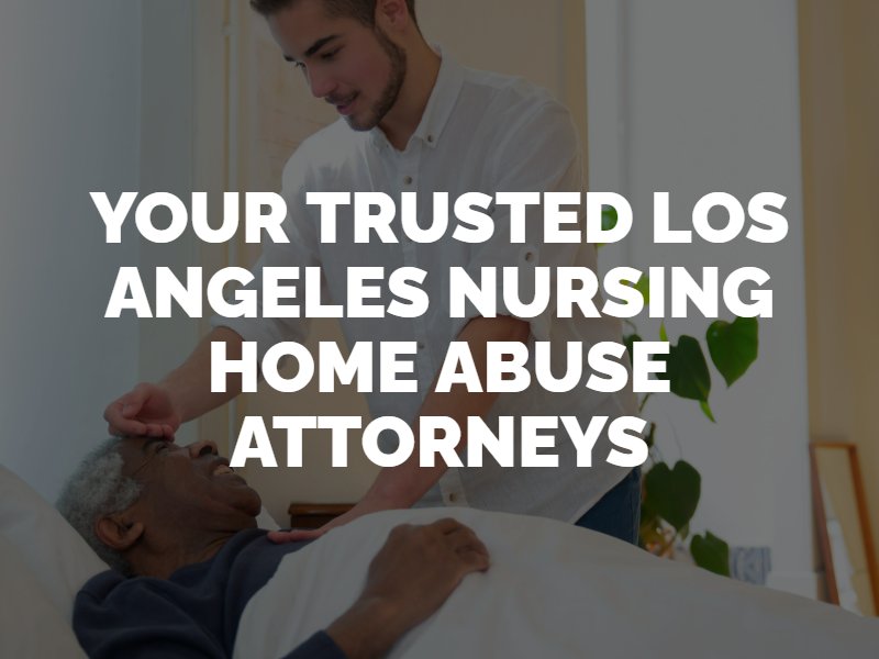 A dehydrated nursing home resident in Los Angeles lies in bed