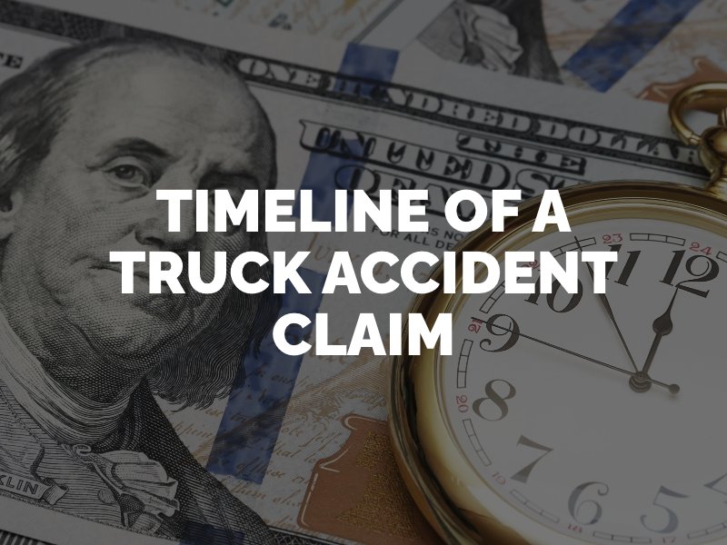 Timeline of a truck accident claim in CA