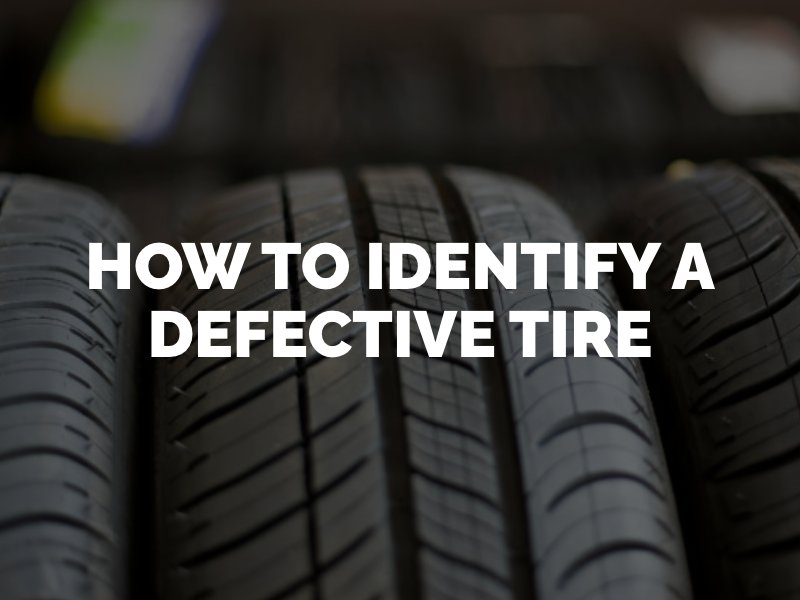 Identifying a defective tire