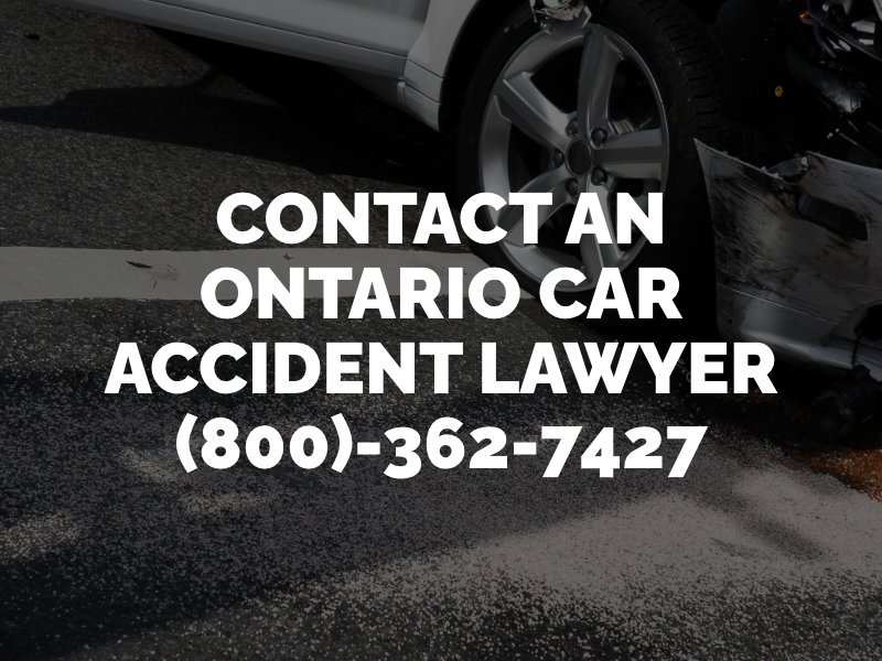 Contact An Ontario Car Accident Lawyer