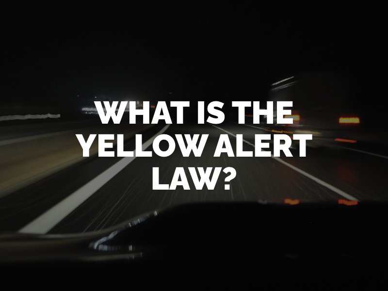 How does the yellow alert law help find fatal hit-and-run accident drivers